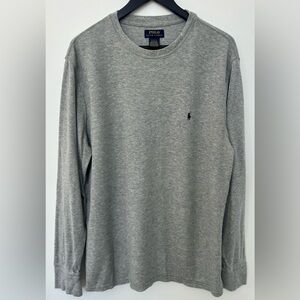 Polo Ralph Lauren Waffle Knit Thermal Shirt Gray XL Long Sleeve Men’s